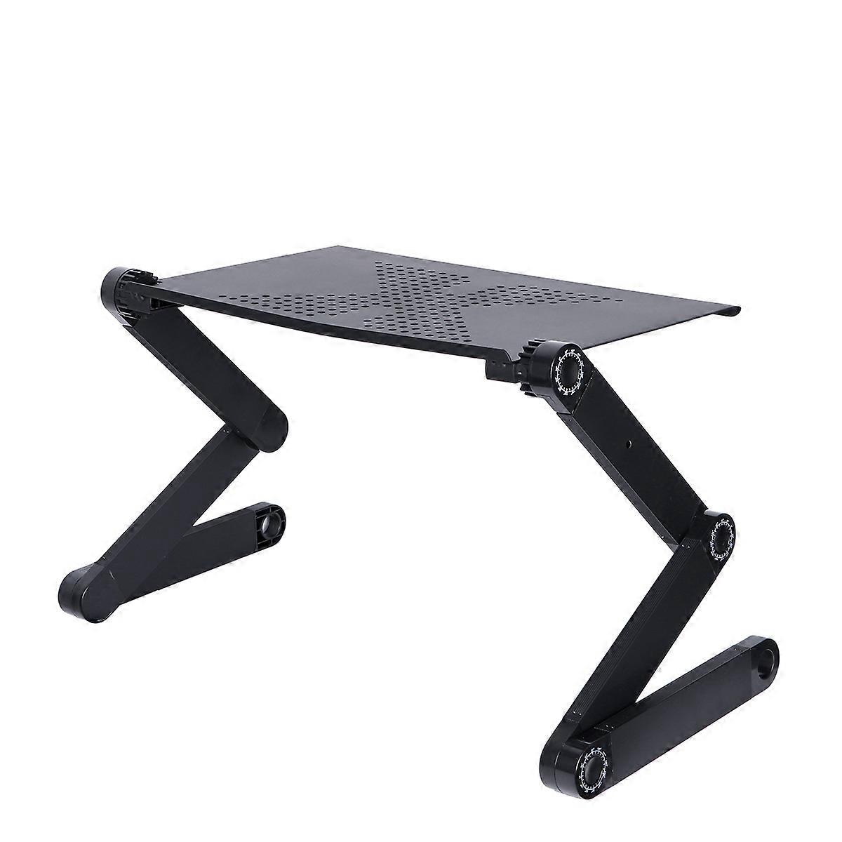 Foldable Desk with Aluminium Alloy Material for Computer Use at Home Black 12.5 x 7.8 Inches