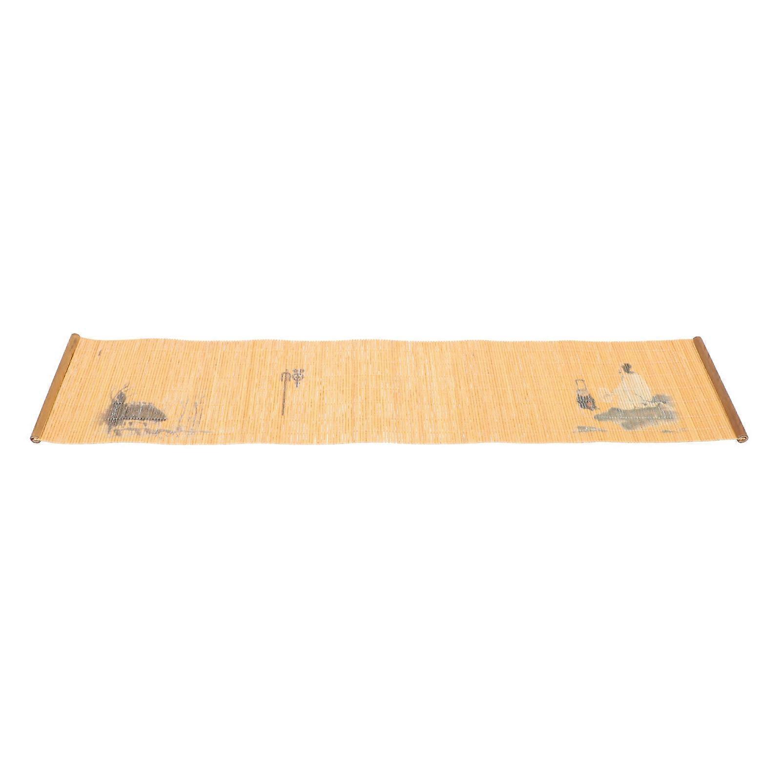 Bamboo Craft Mat Insulated Tabletop Coaster Reusable Compact Mug Drink Stylish Design Home Use