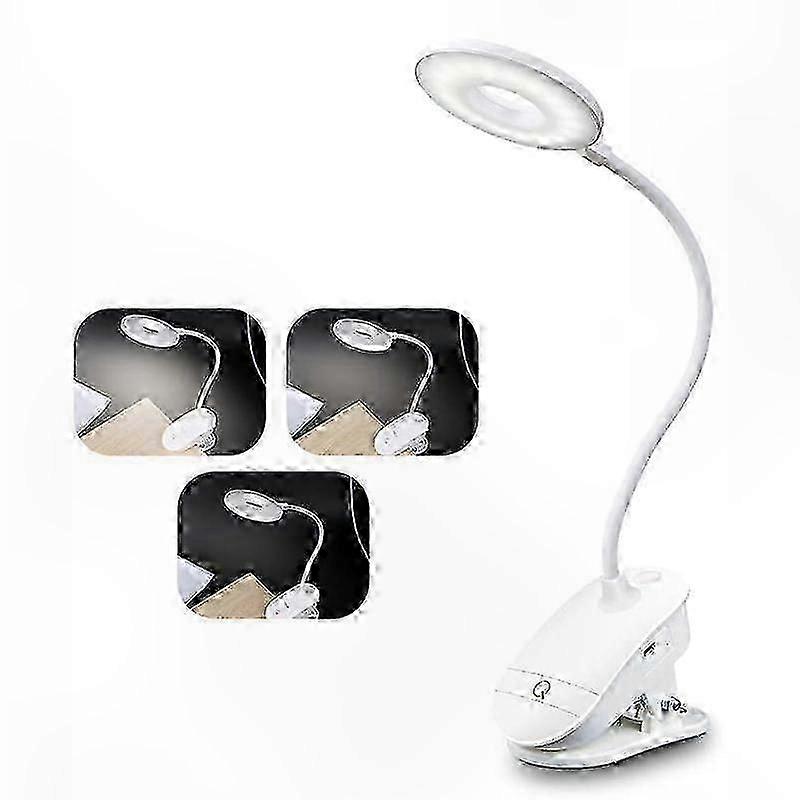 Adjustable Brightness USB Desk Lamp with Three Lighting Levels