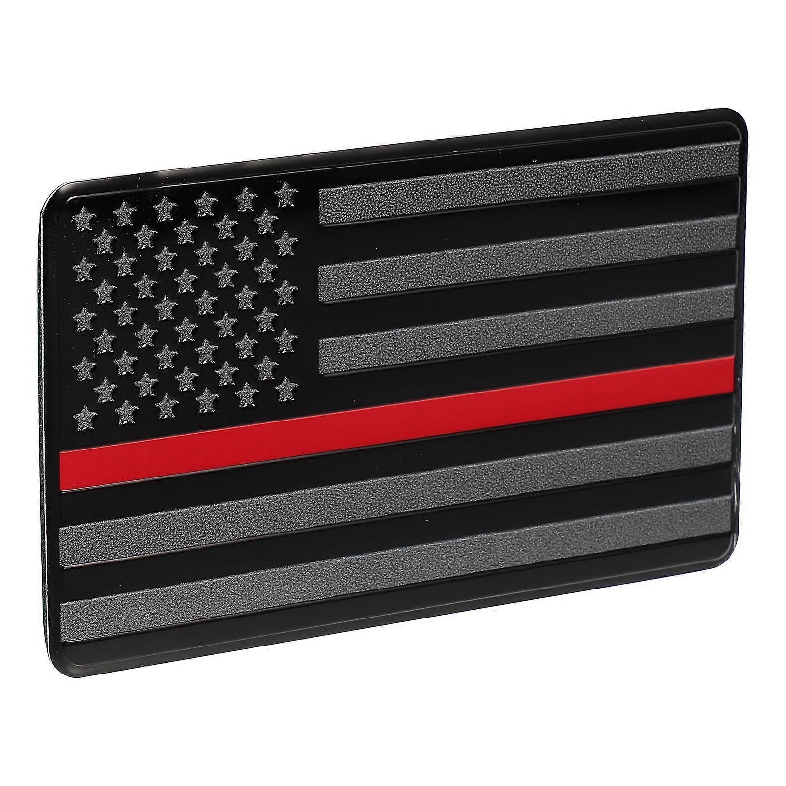 ملصق العلم الأمريكي لجسم السيارة 12.5X7.5 سم تأثير زخرفي أحمر 1 قطعة