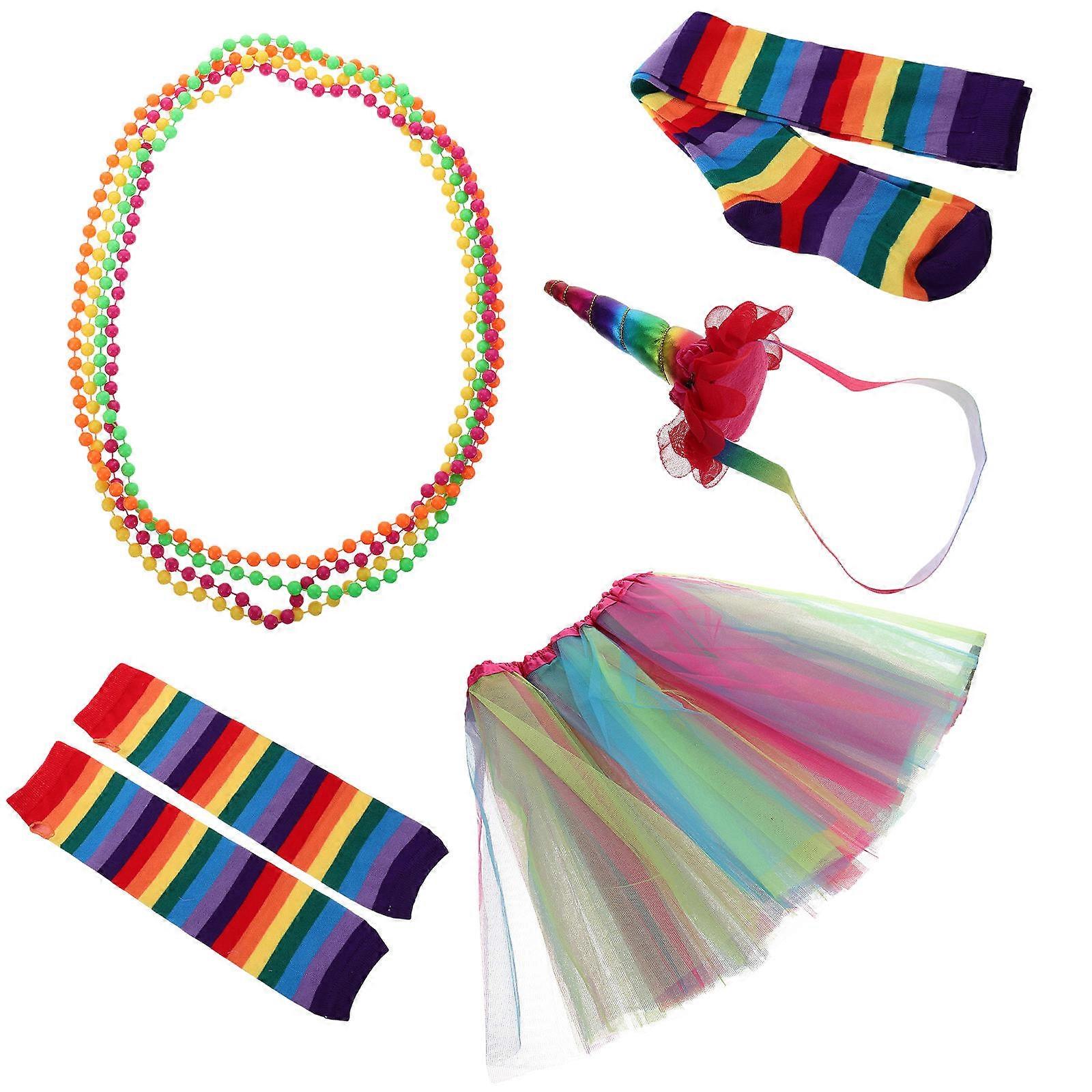 1980s Theme Party Costume Accessories In Assorted Color For Adult Use During Halloween And Dance Events Crafted From Durable Material 1 Set