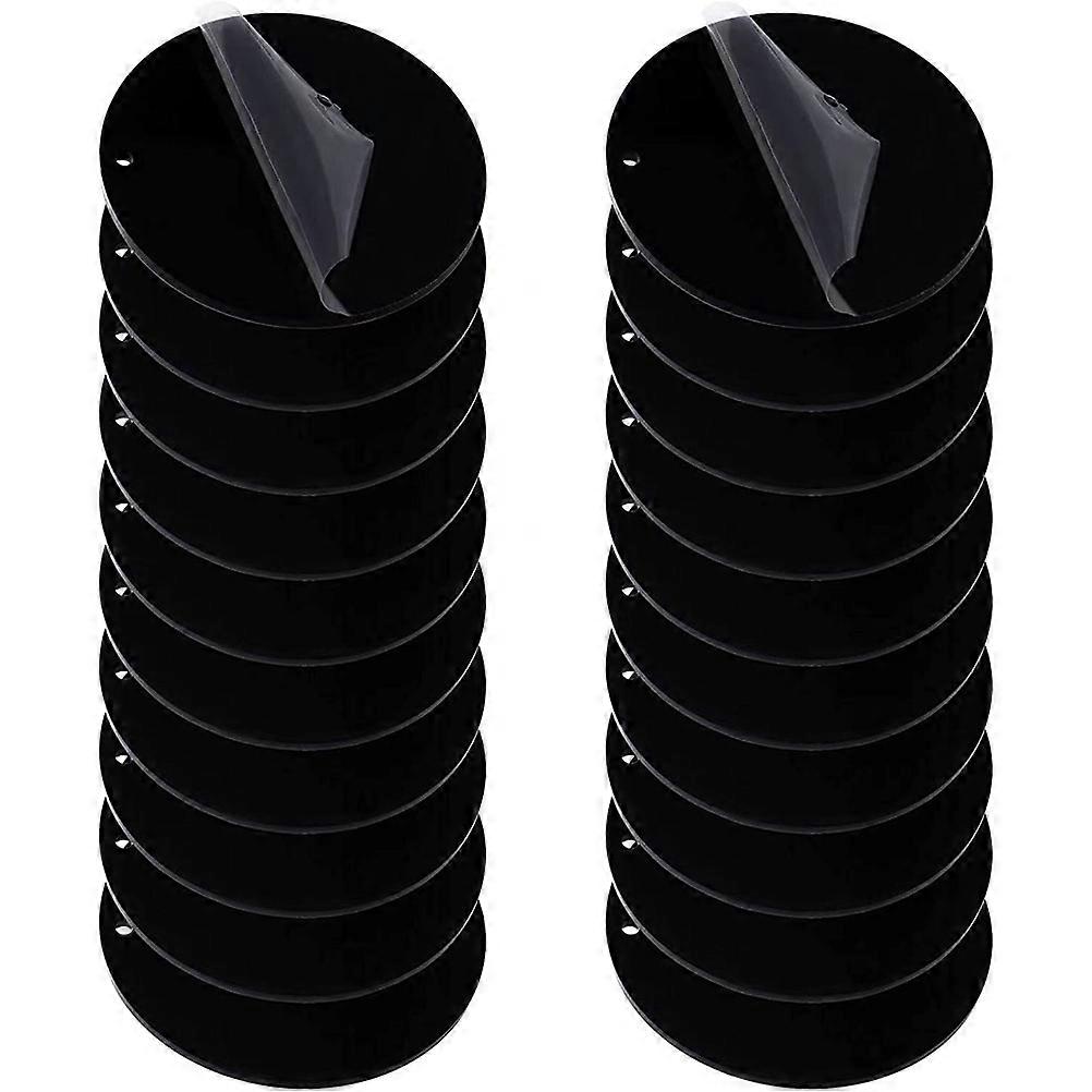 DIY Round Acrylic Keychains with Hanging Hole for Keys Lightweight and Compact 20 Pcs