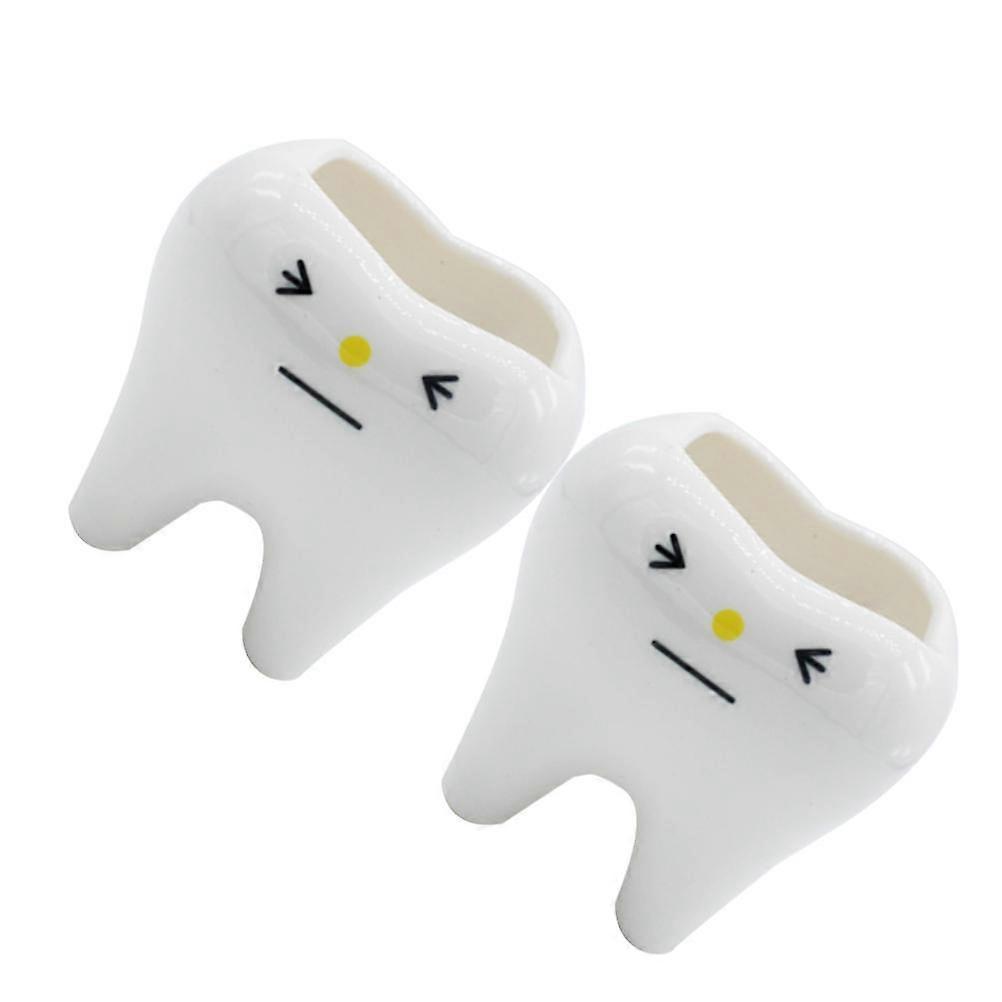 Tooth Pots, Miniature Ceramic Planters with Smooth Surface, Great for Small Spaces