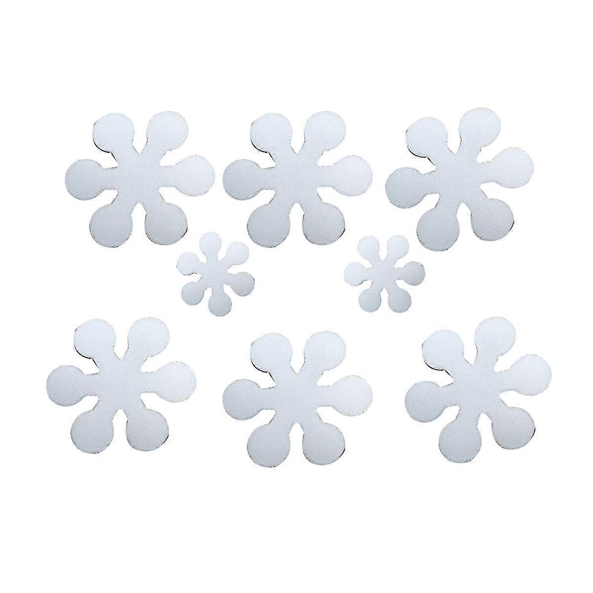 8pcs White AntiSlip Stickers for Bathroom Use Easy to Apply Antiskid Material Safe Shower Solutions