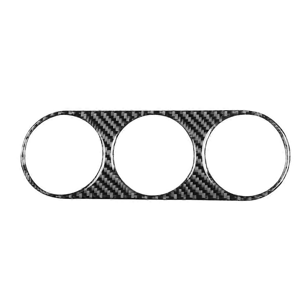 For Carbon Fiber Car Air Conditioning Button Sticker
