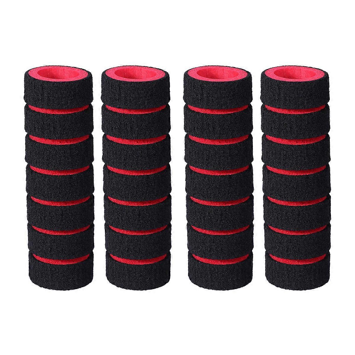 Red Handlebar Grips Non Slip Sponge Covers for Mountain & Road Bikes, Universal Fit, Easy Installation, Enhanced Grip Design
