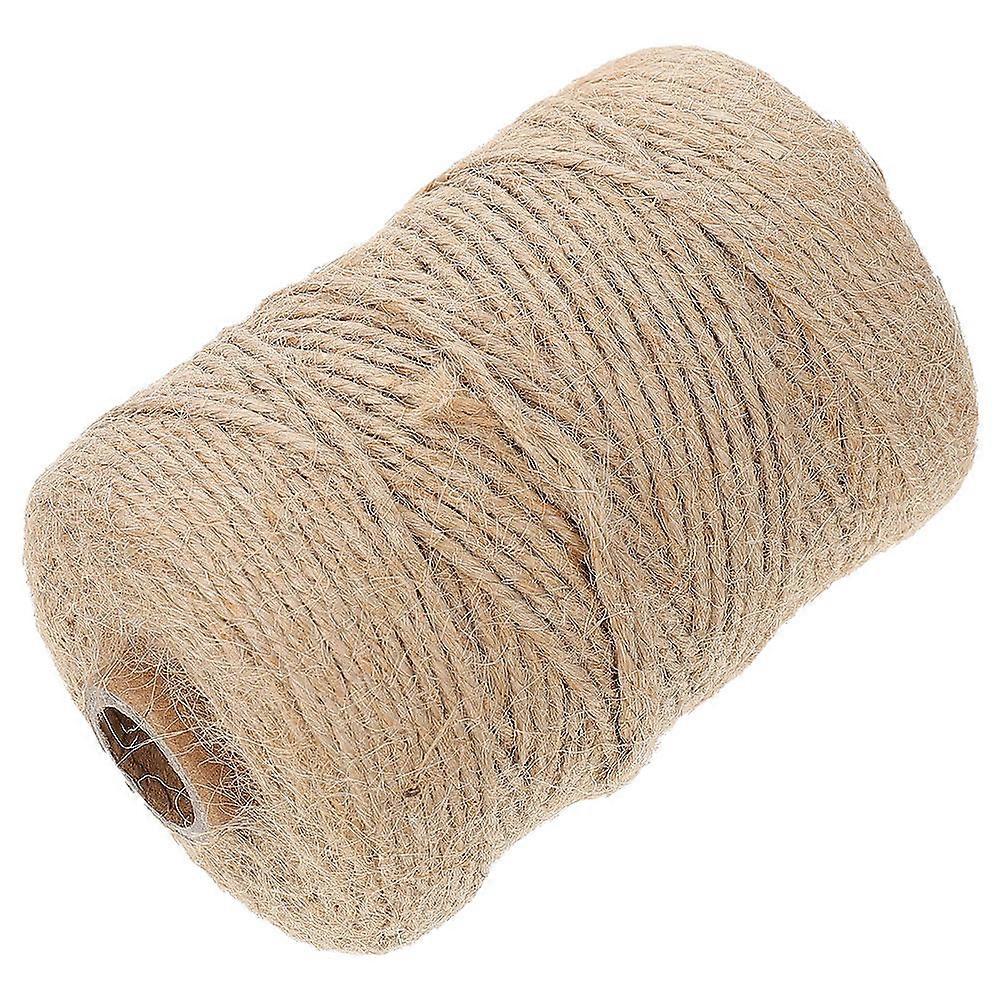 Decorative Twine Handworked Craft Rope Light Brown 3mm Diameter Perfect For Gift Wrapping 1Pack