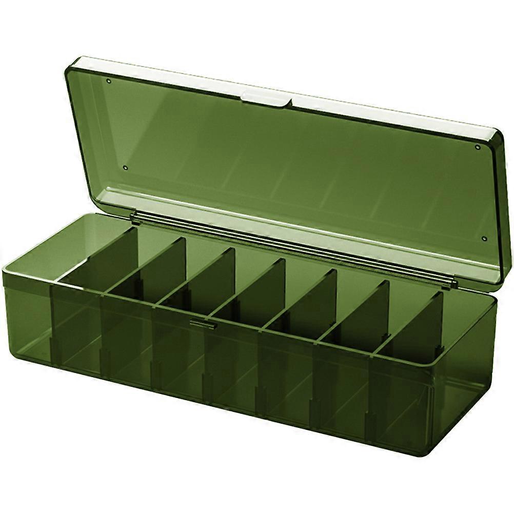 Transparent Cable Storage Box with Lid – Dustproof Desktop Organizer for Chargers, Power Cords & Desk Accessories – Green Cord Sorter for Neat Cable
