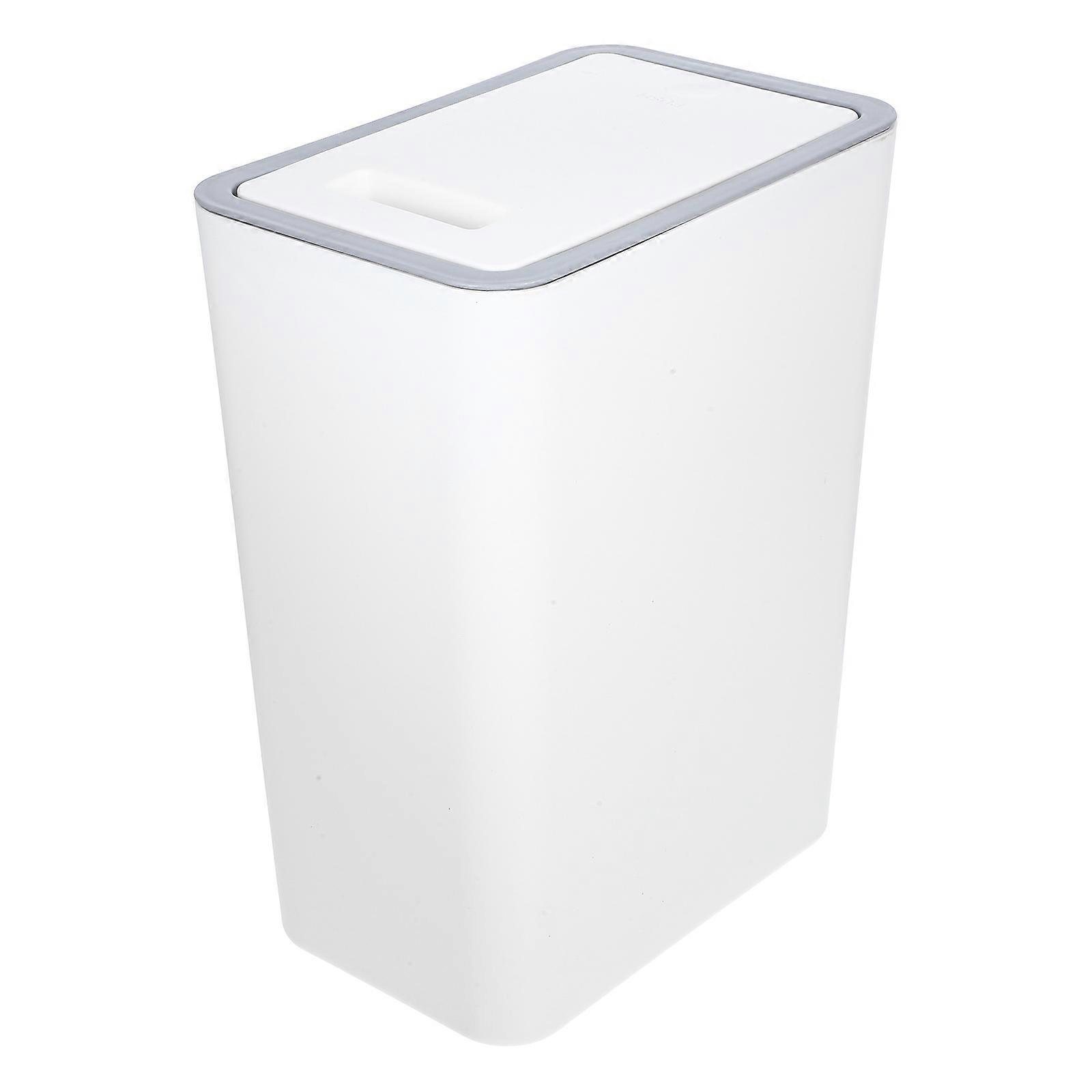 PP Trash Can for Home and Office Use Beige Color Compact Size Suitable for Bedrooms and Bathrooms