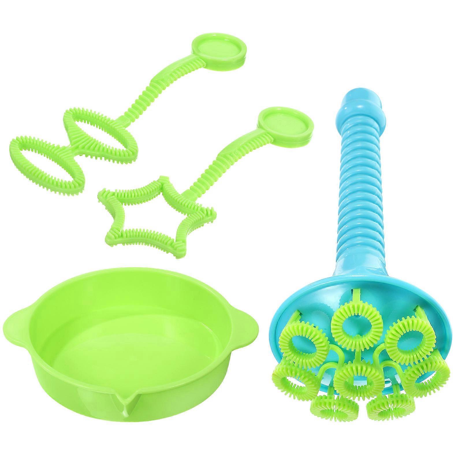 Jumbo Blowing Bubble Tool Set Safe Design Funny Maker for Outdoor Fun in Spring, Summer, Autumn, Winter