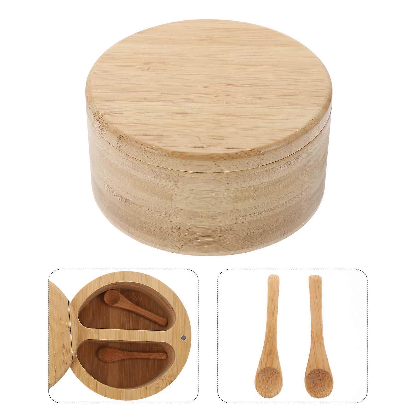 Spice Container 1 Set Bamboo Spice Jar For Home Use Beige Storing Condiments