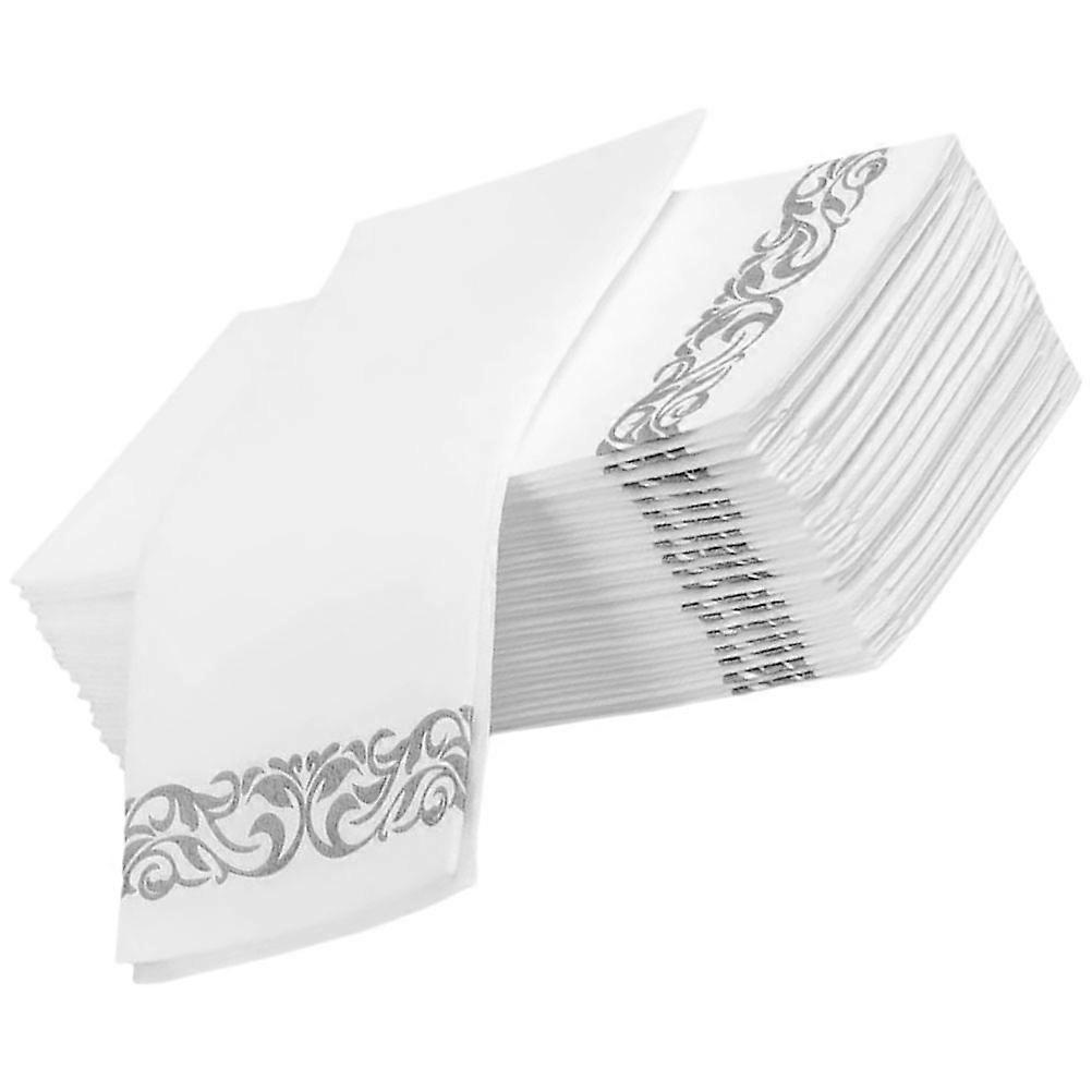 25pcs Decorative Disposable Napkins for Parties, Weddings, Banquets, and Home Use – Lightweight & Easy to Store