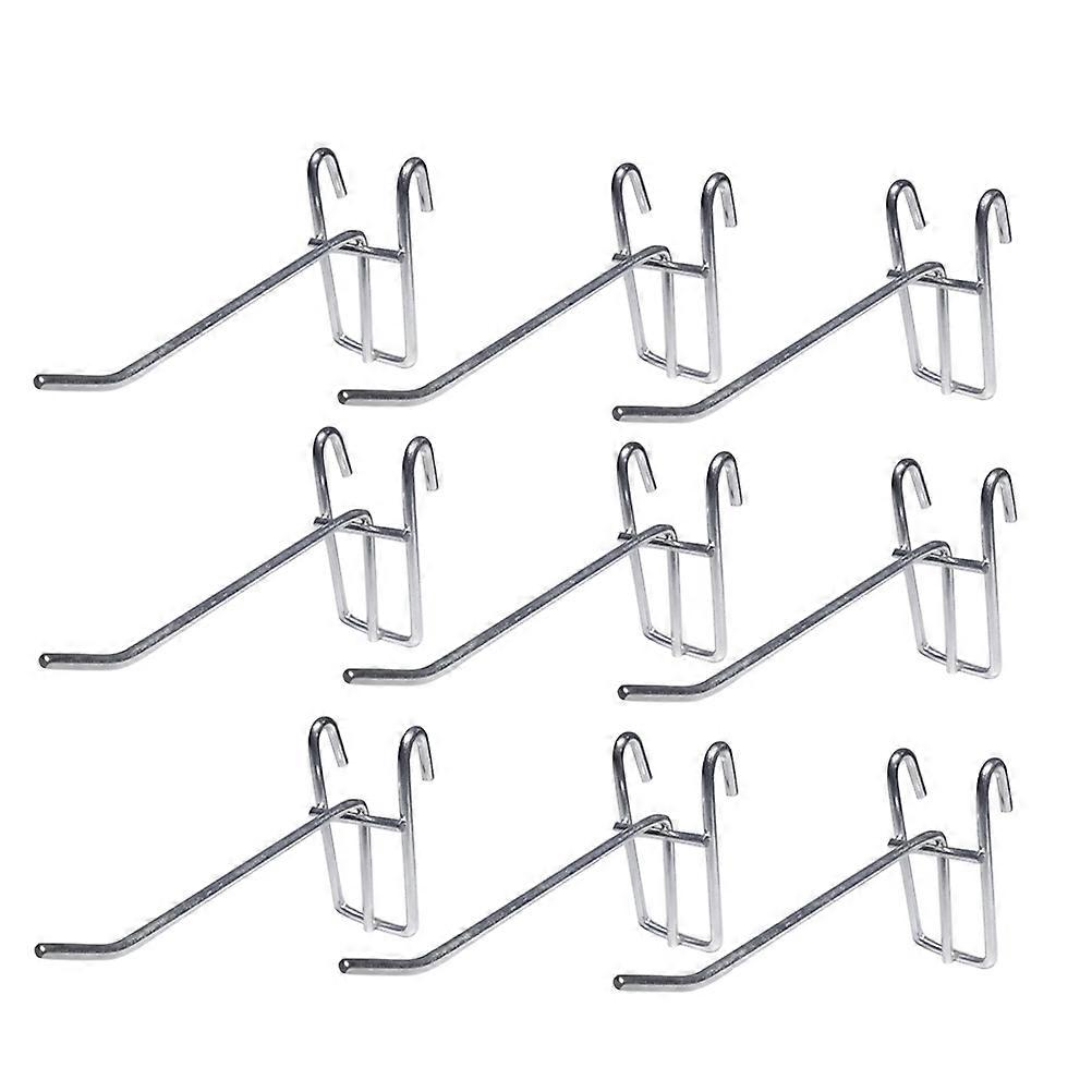 Grid Panel Hooks 20PCS Multifunctional Hangers For Kitchen Use Silver Hook Organizing