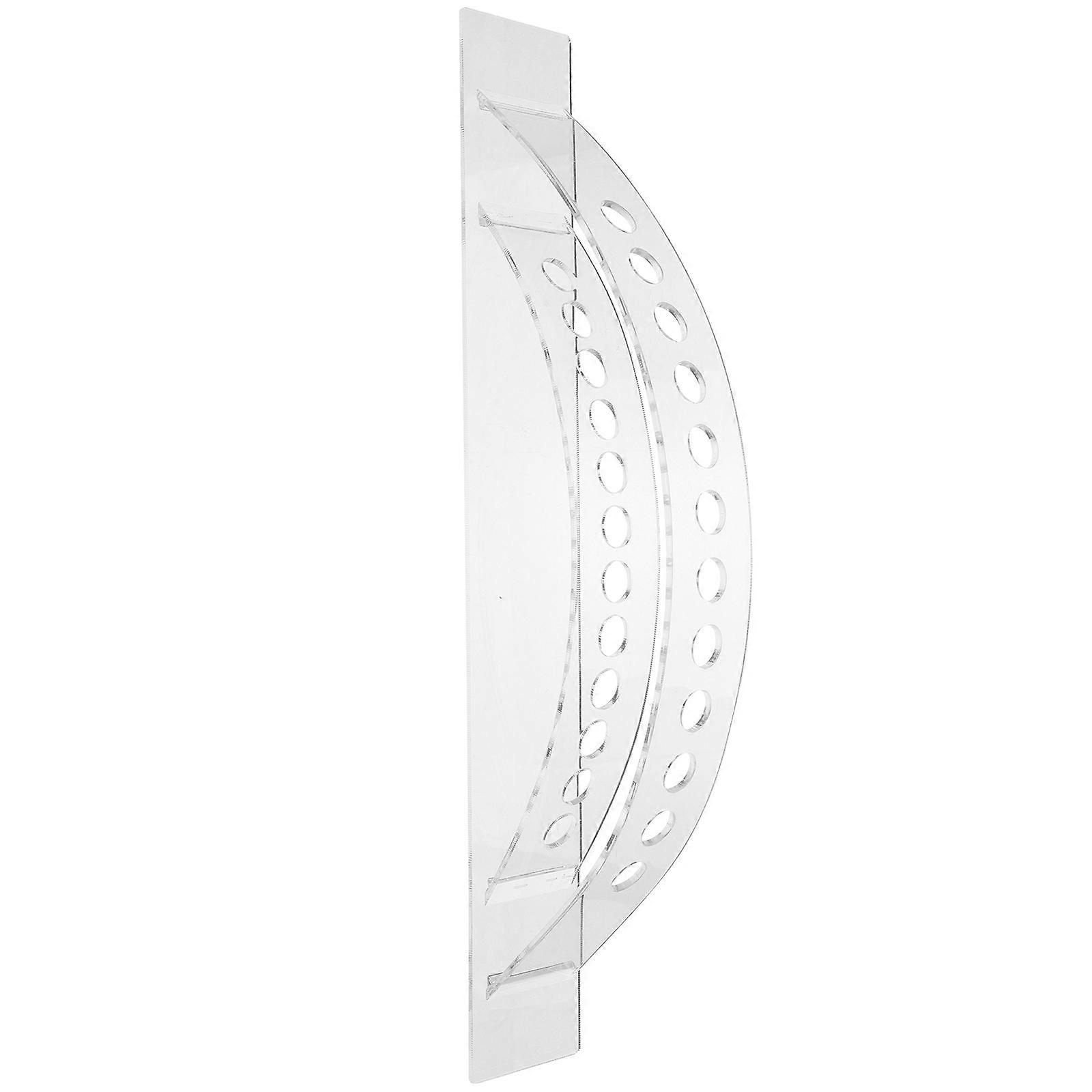 Clear Acrylic Hair Chopsticks Organizer Box with Arch Design – Compact Multi Use Storage for Hair Accessories, Pens, Tweezers, and Nail Tools –