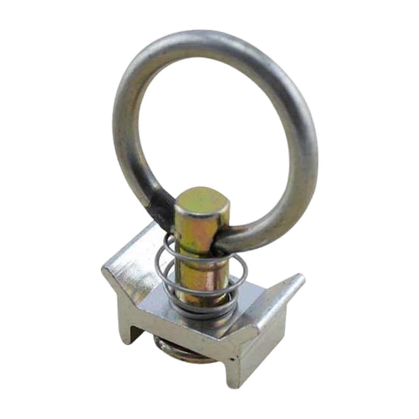 L Track Tension Rail - Aluminum L Shape Rail for Motorcycle and ATV Securing in Closed Trailers and Trucks, Silver Pull Tab