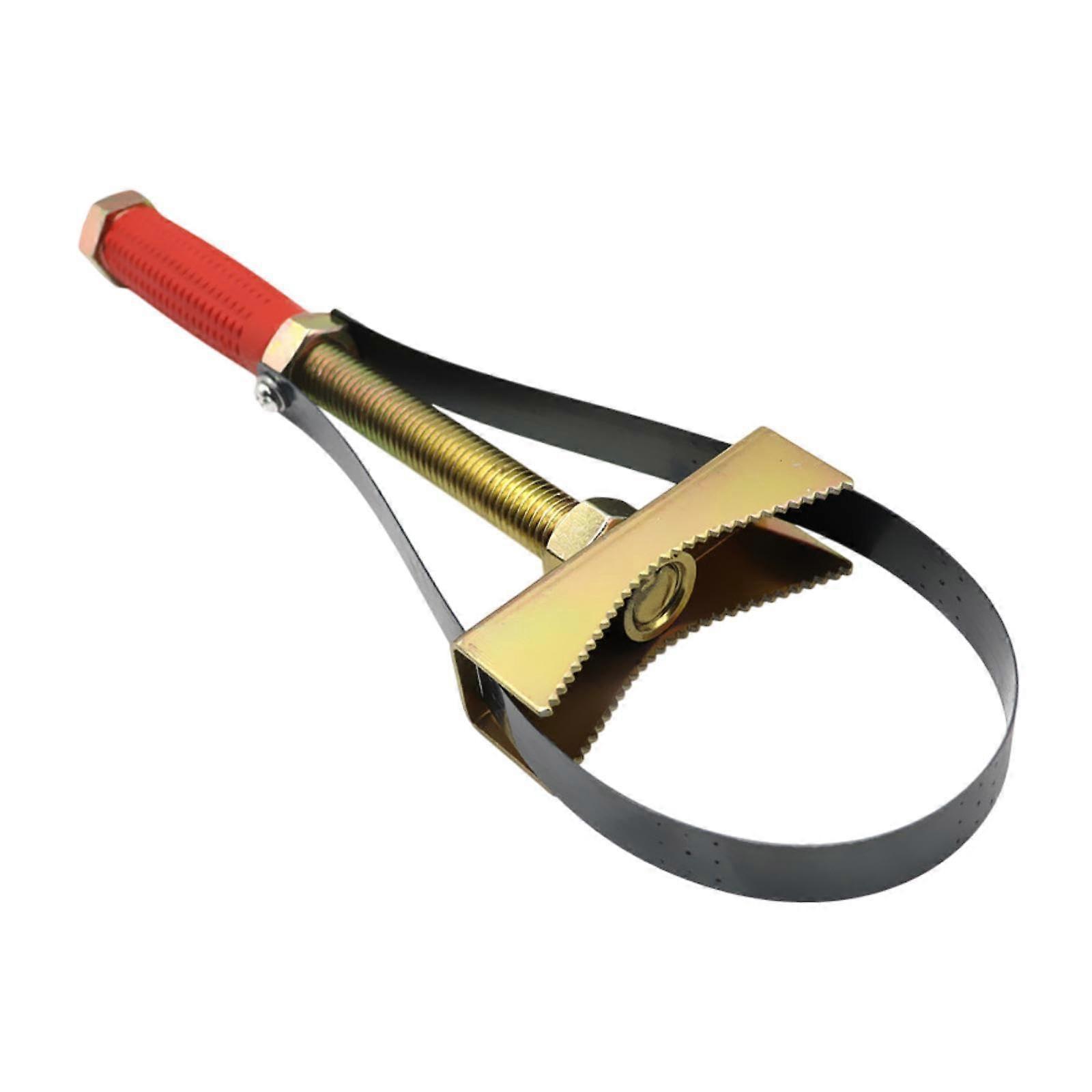 Adjustable universal oil filter wrench for construction vehicle excavators