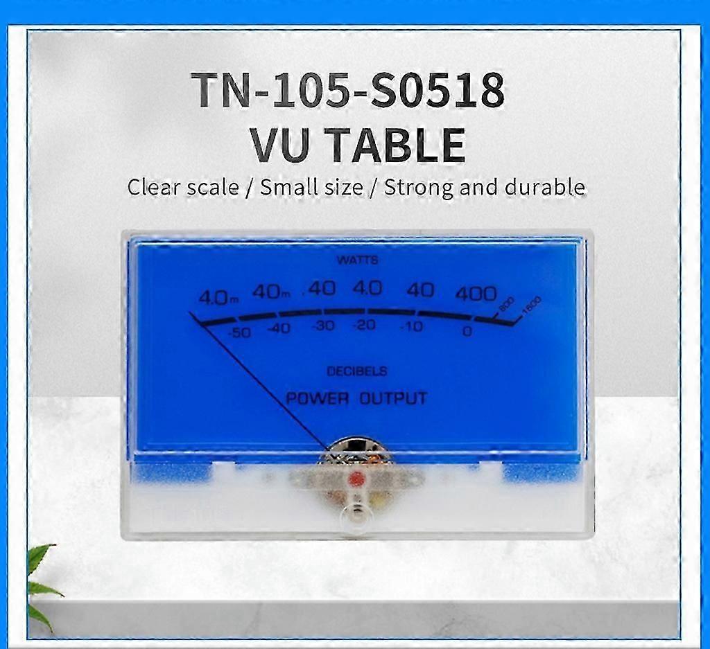 Small VU Meter with Blue Backlight DB Level Meter for Recording Studio Home