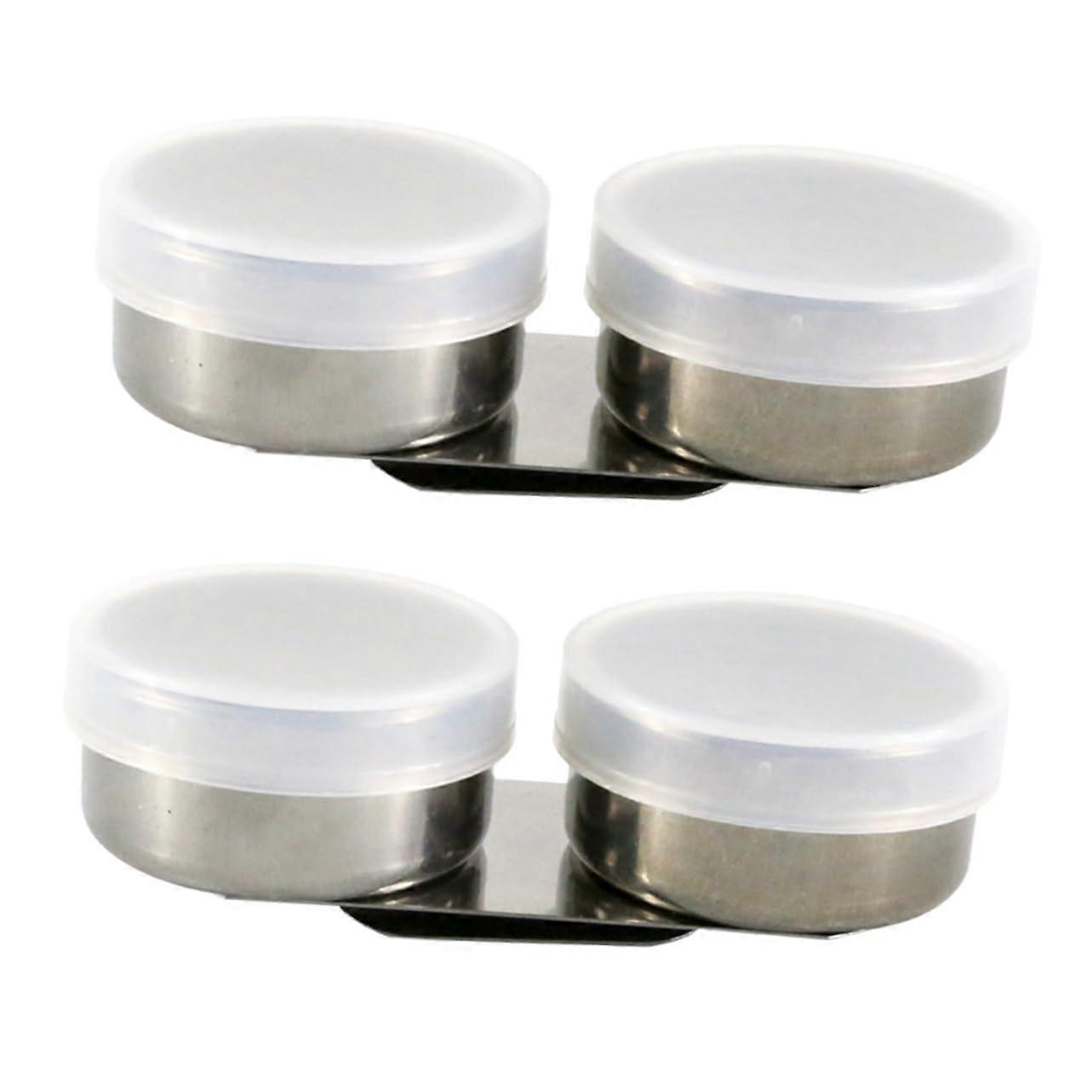 2-Piece Oil Mixing Cups with Lids, Practical Brush Washing Containers for Artists and Outdoor Painting Projects