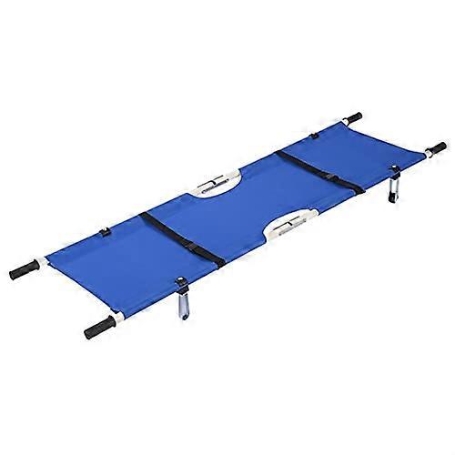Foldable stretcher frame, portable, collapsible, multifunctional, first aid