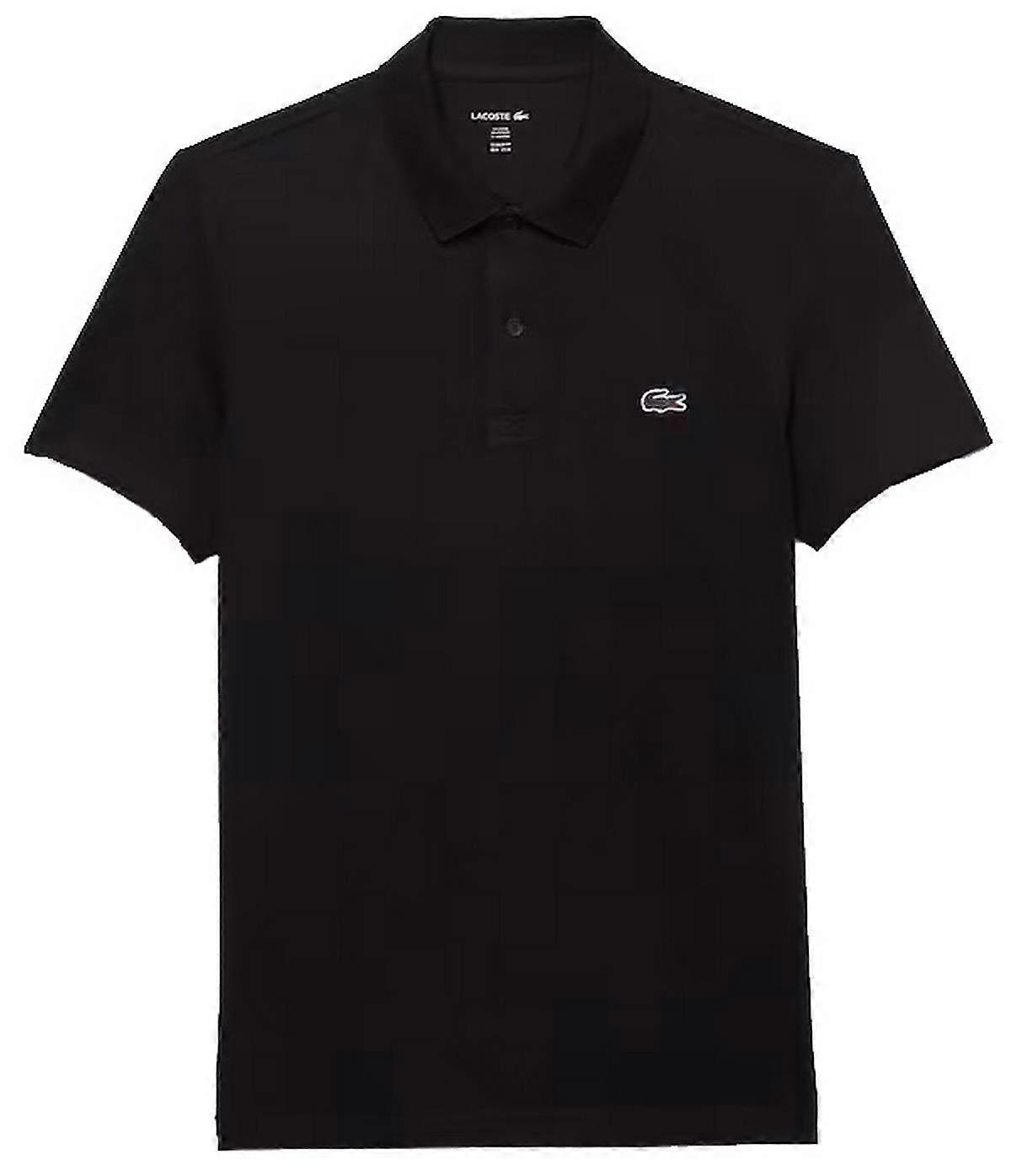 Lacoste Regular Fit Cotton Polo Shirt - Black