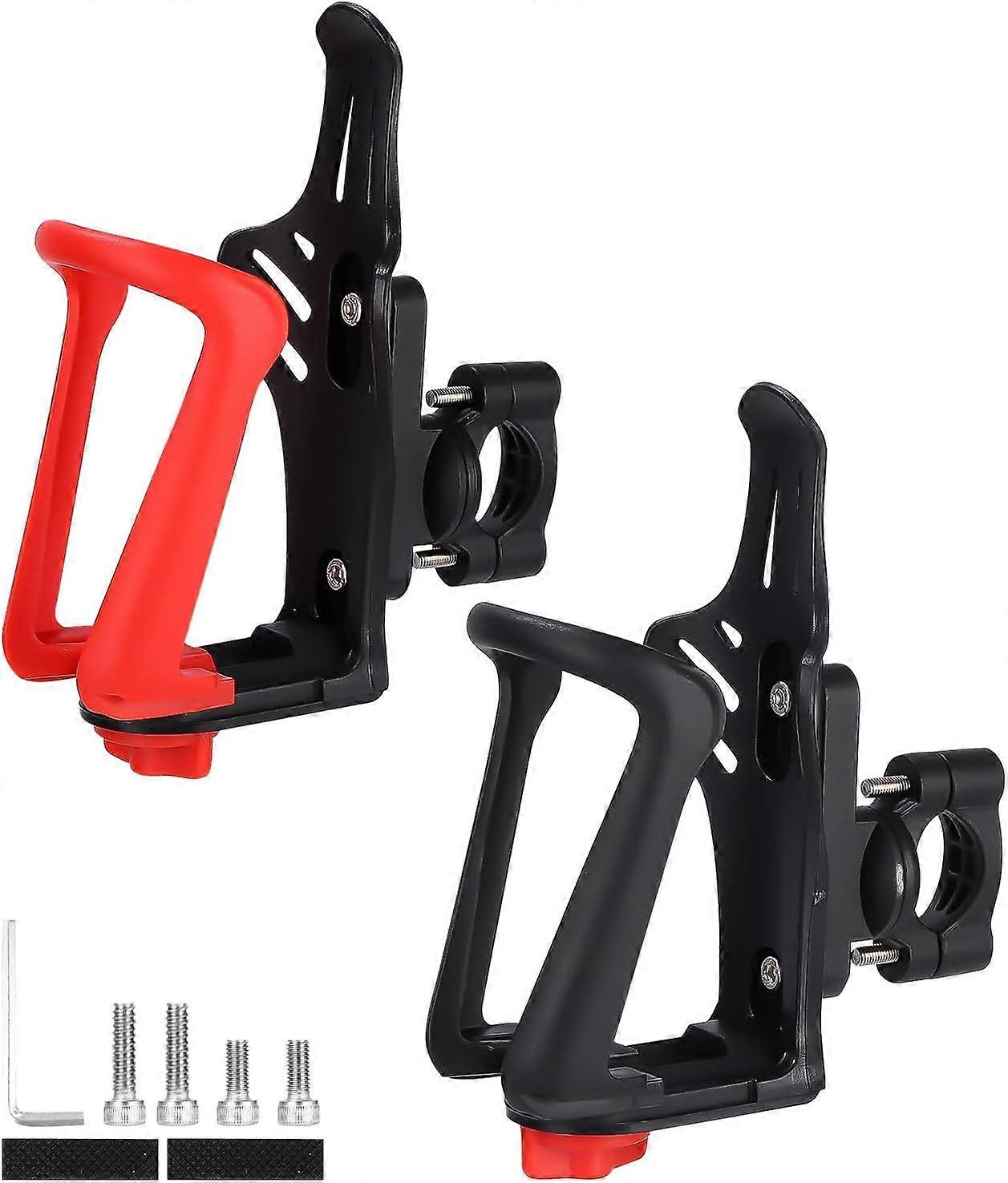 自転車のフレームとハンドルバーのオートバイカップホルダーに適しており、360°回転可能なブラケット付き2ピース自転車ボトルケージプラスチック付き