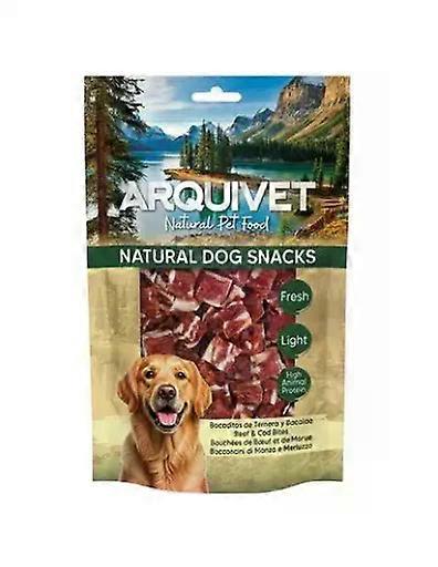 Arquivet Snacks de Bocaditos de Ternera y Bacalao para Perros