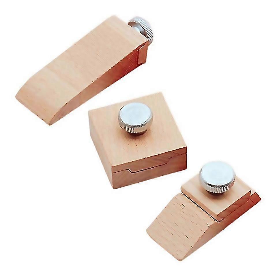 For 3pcs Beech Sandpaper Grinding Block Wear Resistance