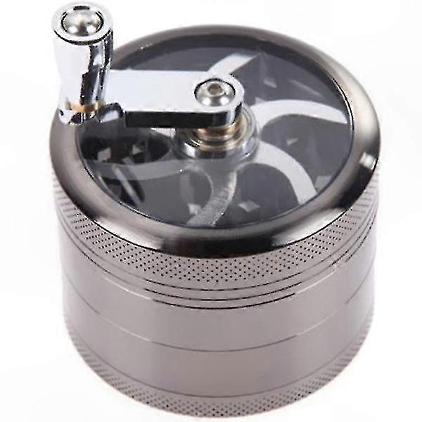 4-in-1 Spice Grinder, Large Capacity Dry Herb Mill, Durable Zinc Alloy Construction, Advanced Design for Effortless Grinding