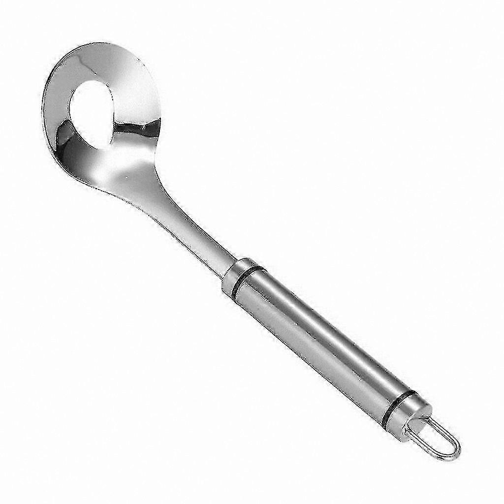 Kitchen Spoon with Elliptical Holes for Shaping Meatballs