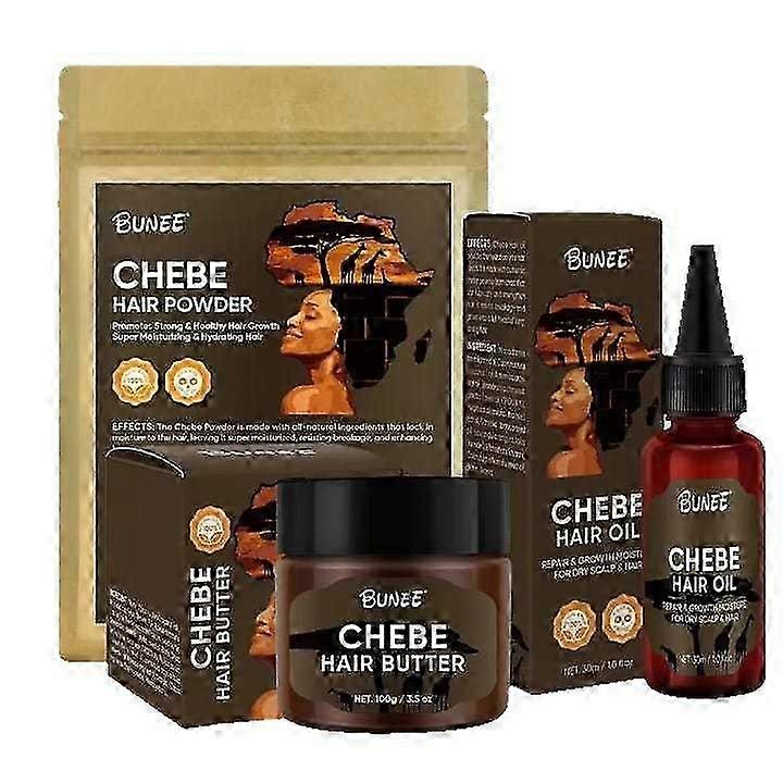 Chebe Powder Hair Mask Treatment for Dry, Damaged Hair - Conditioning Shampoo for Men & Women