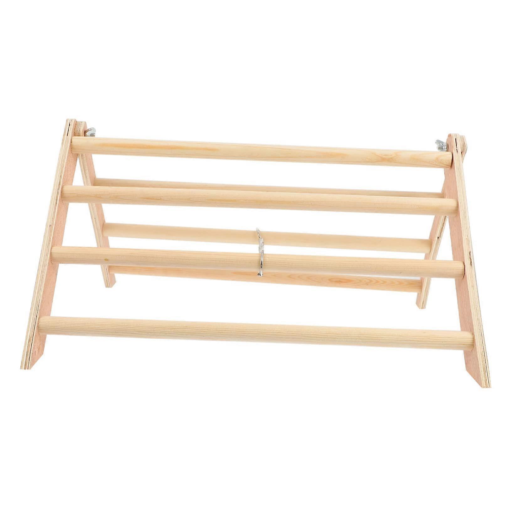 Wooden Hen Chicken Standing Rack Balancing Frame For Coop Enrichment Easy To Install Rooster For Pet Chickens
