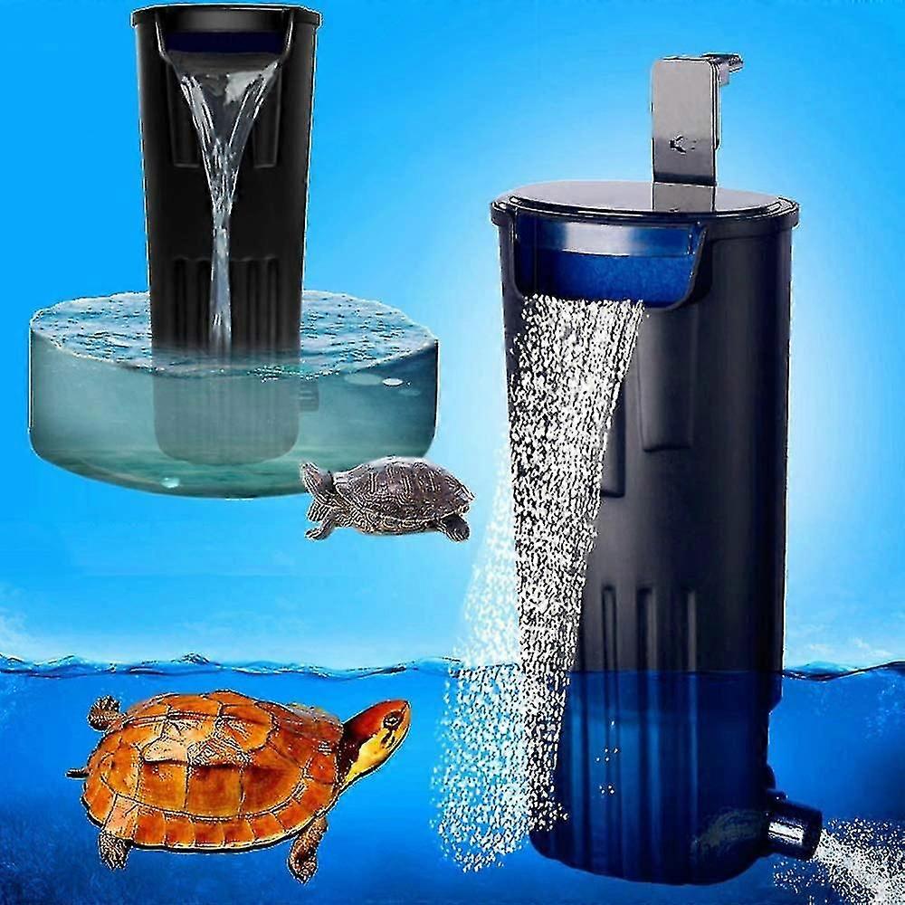 Mute Submersible Turtle Filter 600L/H for Aquarium Tank