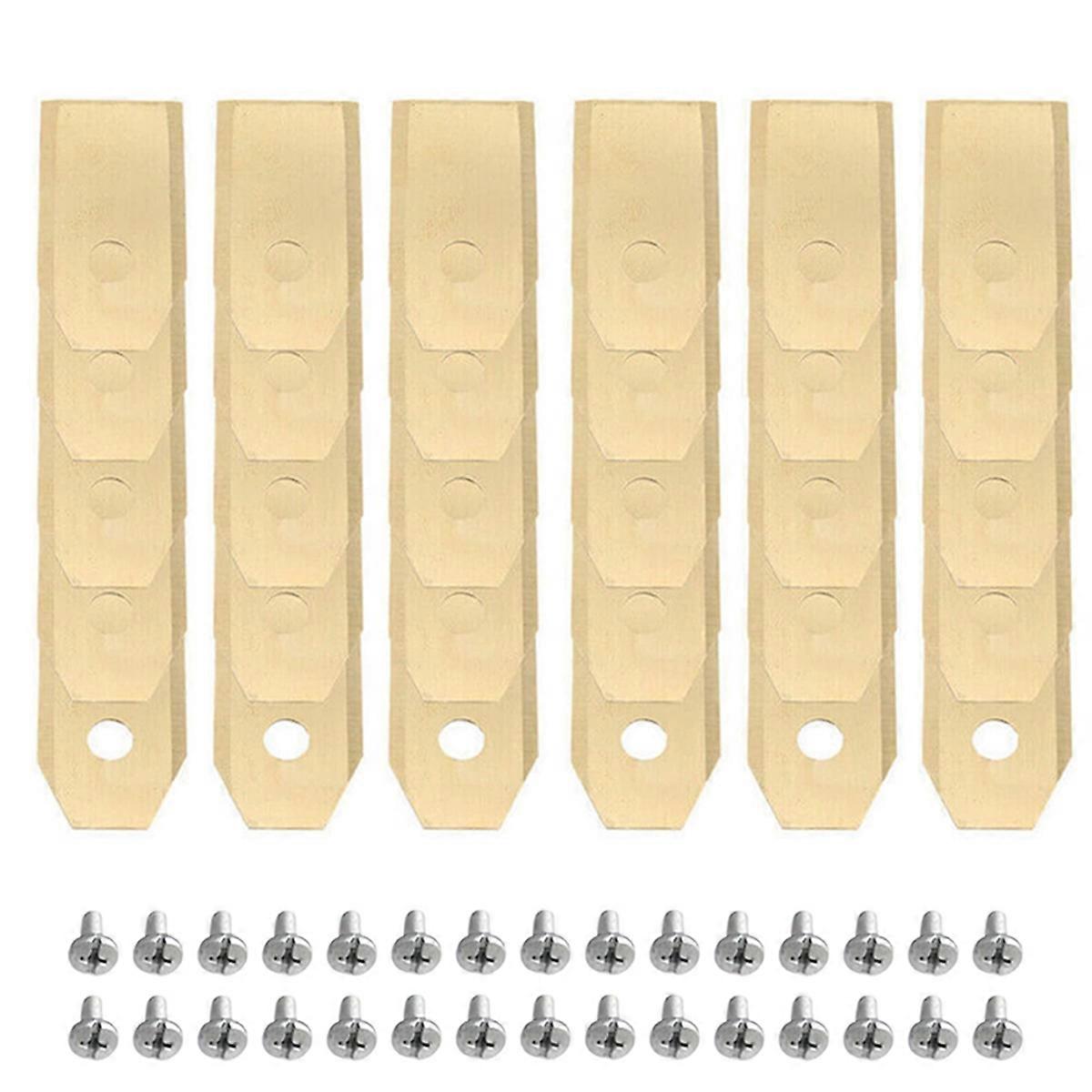 30sets of Robotic Lawn Mower Accessories Stainless Steel Lawn Mower Replacement Blades for Robotic Lawn Mowers