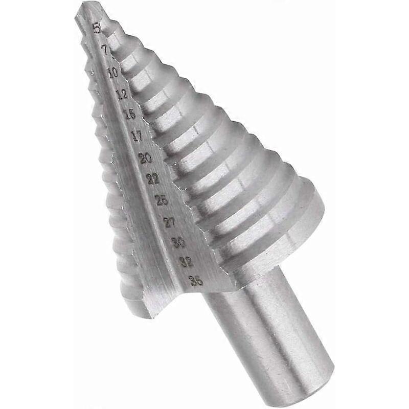 Step Drill Bit Cone Hole Cutter 13 Steps 5-35mm Round Shank Bit Cone Cutting