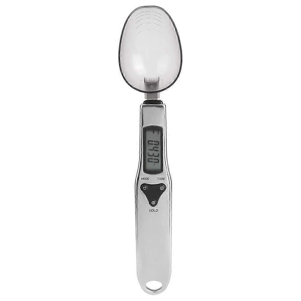 Mini Digital Spoon Scale 500g/0.1g ,Accurate Electronic Measuring Spoon with LCD Display for Condiments,Tea,Coffee Beans,Medicine,Milk,Flour(Silver)