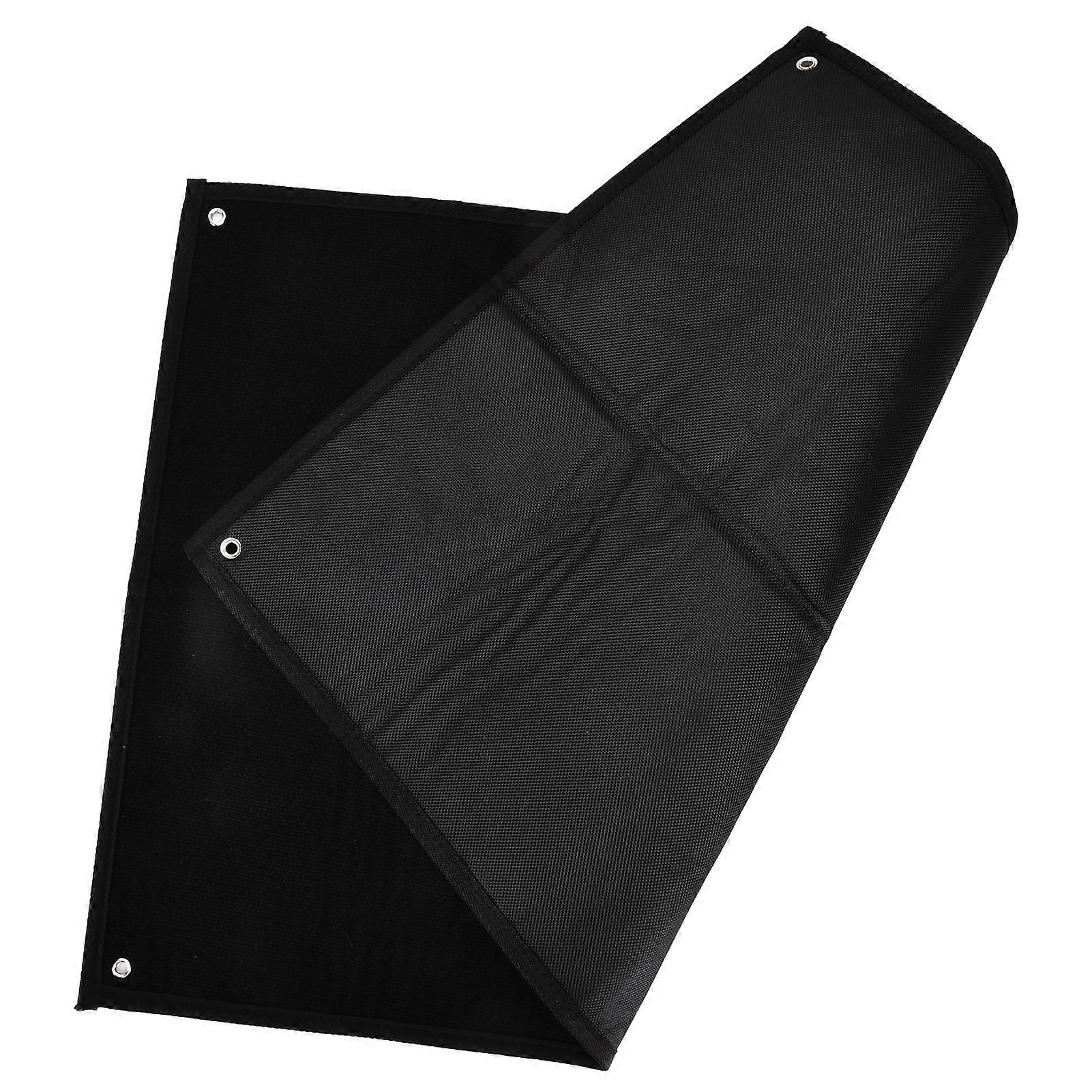 Military Patch Display Panel Holder Hook Loop Emblems 60x45cm Black