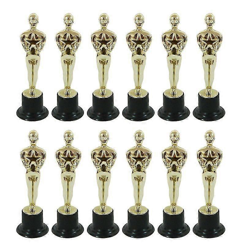 12stk Oscar statuette form, ceremoni trofæ sæt