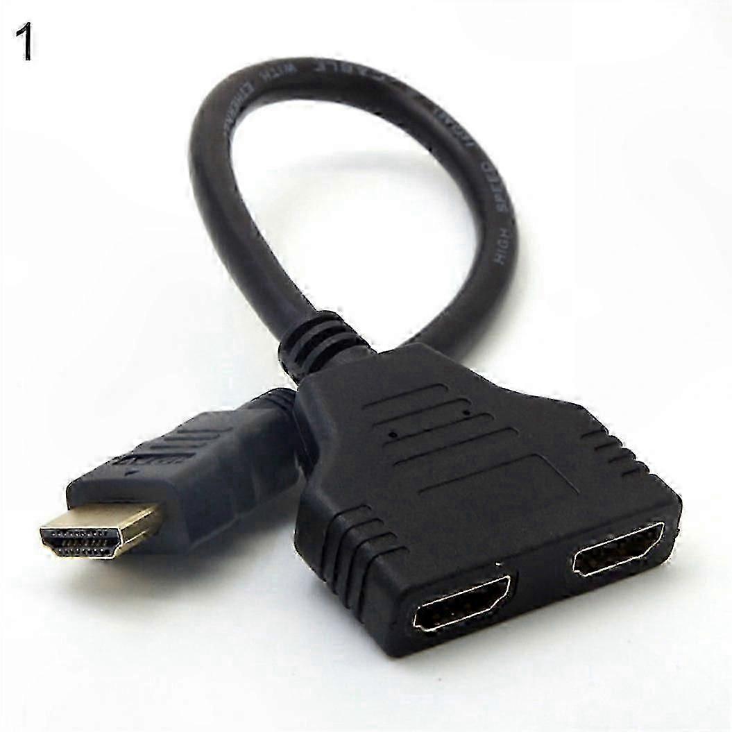 HDMI 1080P Male to Dual Female Splitter Adapter Cable for Video Output Expansion