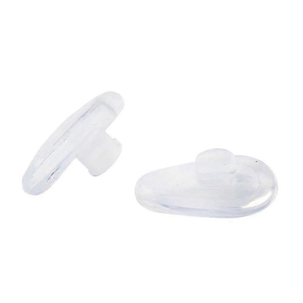 Soft elliptical silicon nose pad for glasses (transparent, 5 pairs)-2025