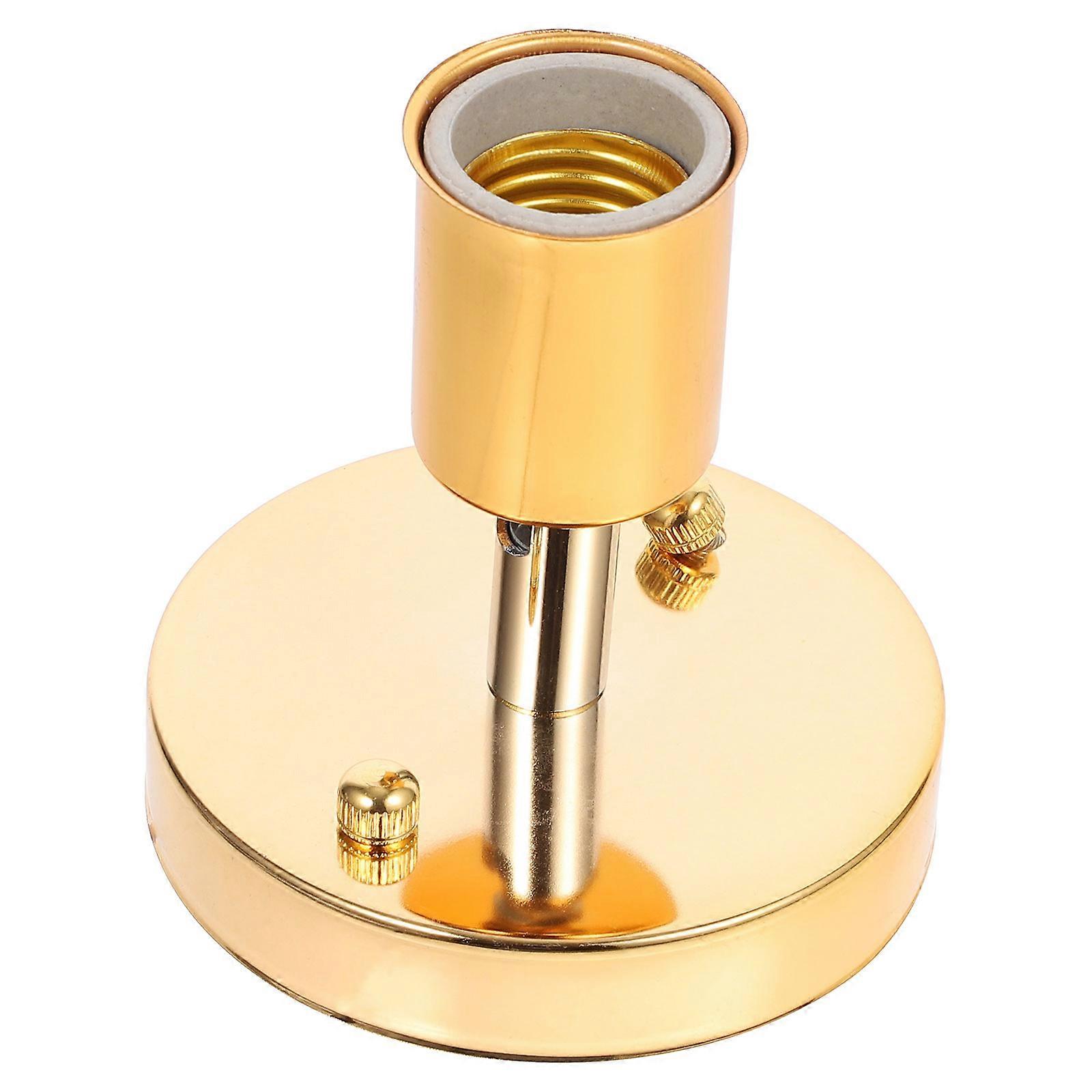 Dengzu E27 Screw Lamp Socket for Lamp Use Golden Iron