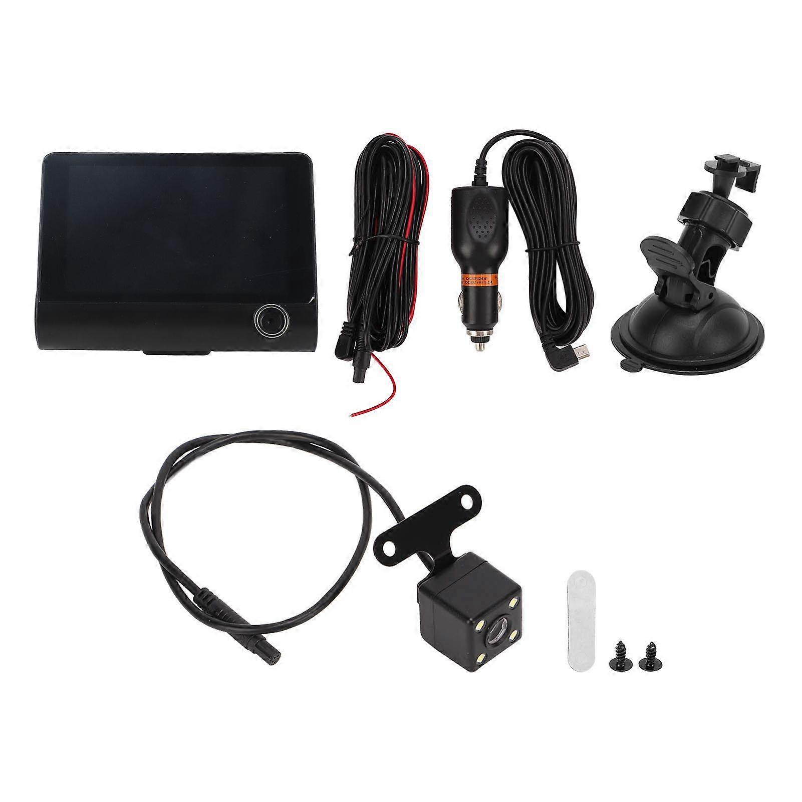 HDR Car Dvr Camera High Definition GPS 3 Lenses Driving Recorder for Monitor