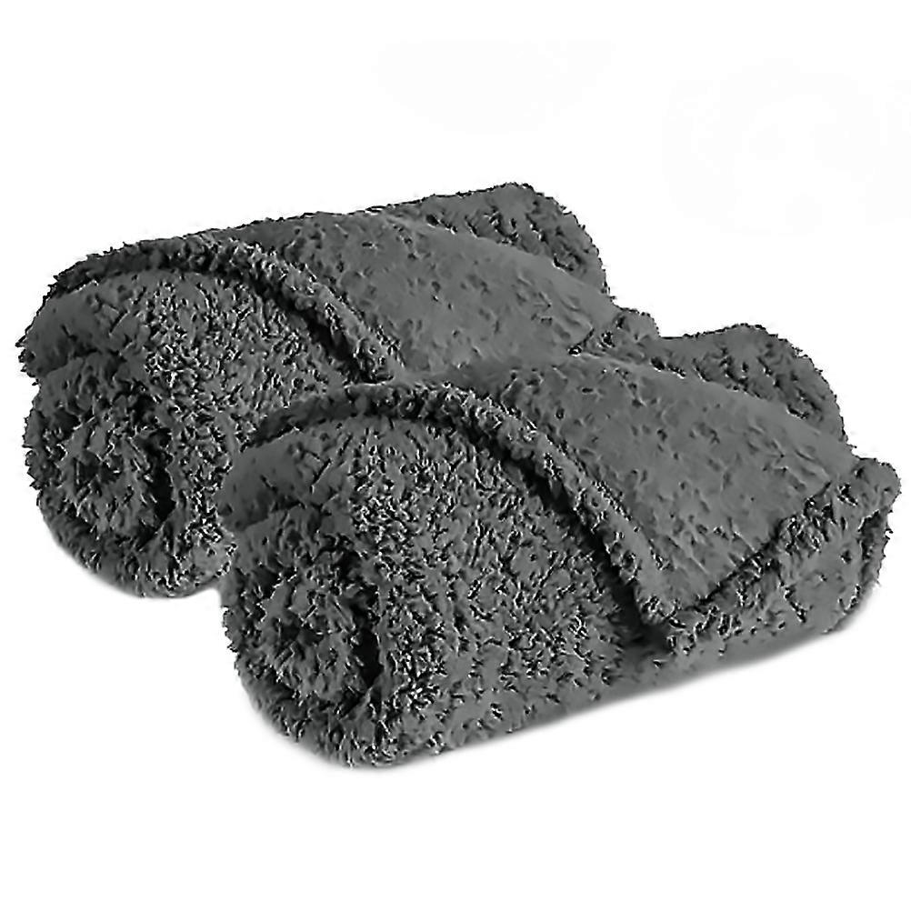 Pet Blanket Blanket for Pet Use 2Pcs Grey Warm Sleeping Mat