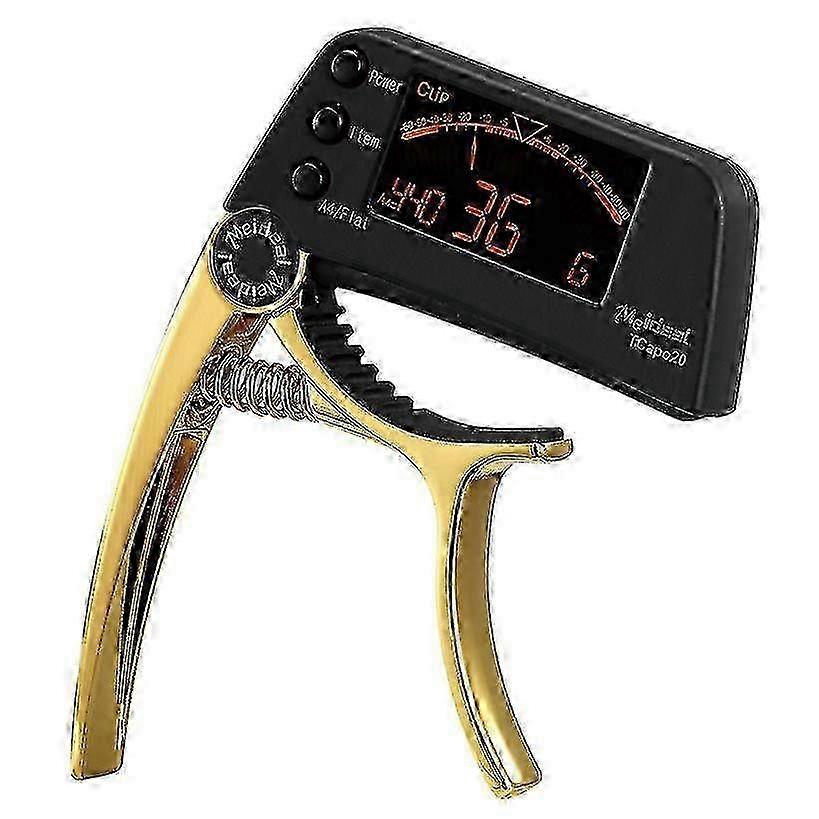 Akustisk gitartuner Capo Quick Change Key 2 i 1 Capo Tuner Metal for elektrisk gitar Bass Kromatiske deler