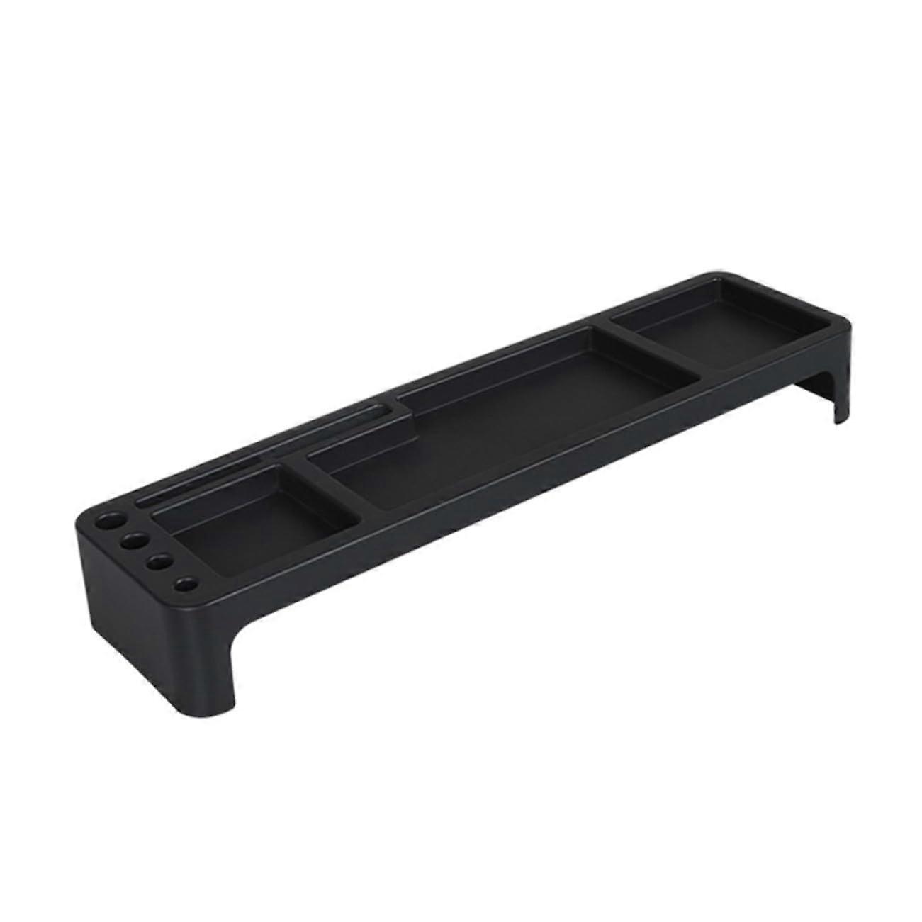 Multifunctional Desktop Storage Rack Keyboard Stationery Sundries Organizer Black SpaceSaving Organizer Home Office Use