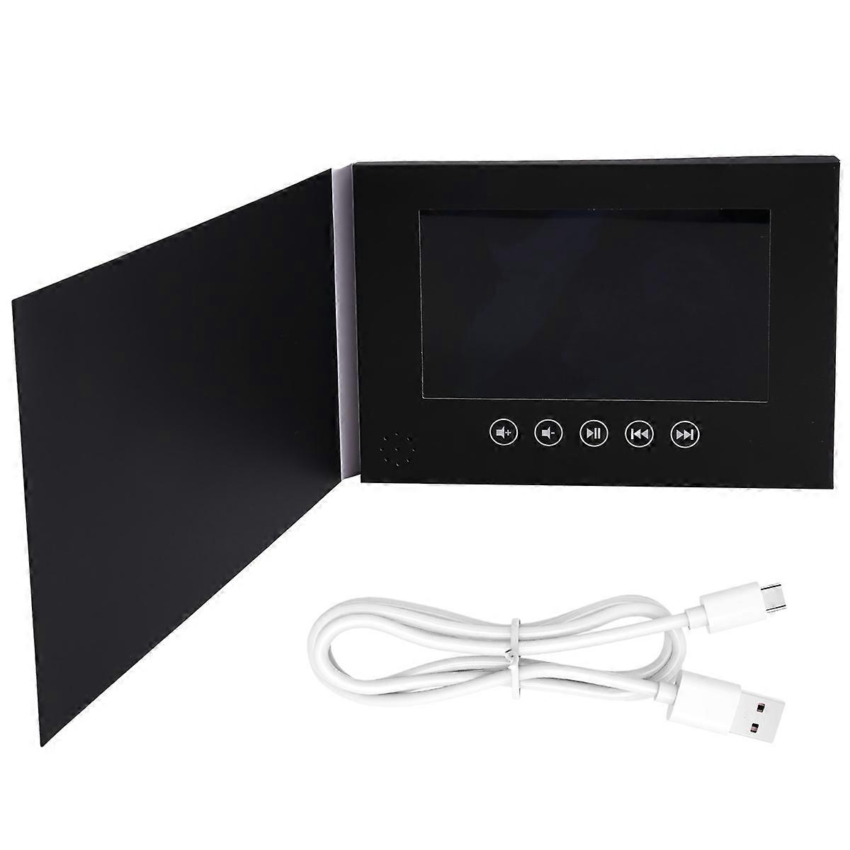 7 Inches Hard Cover Video Brochure with IPS Screen 256mb Memory