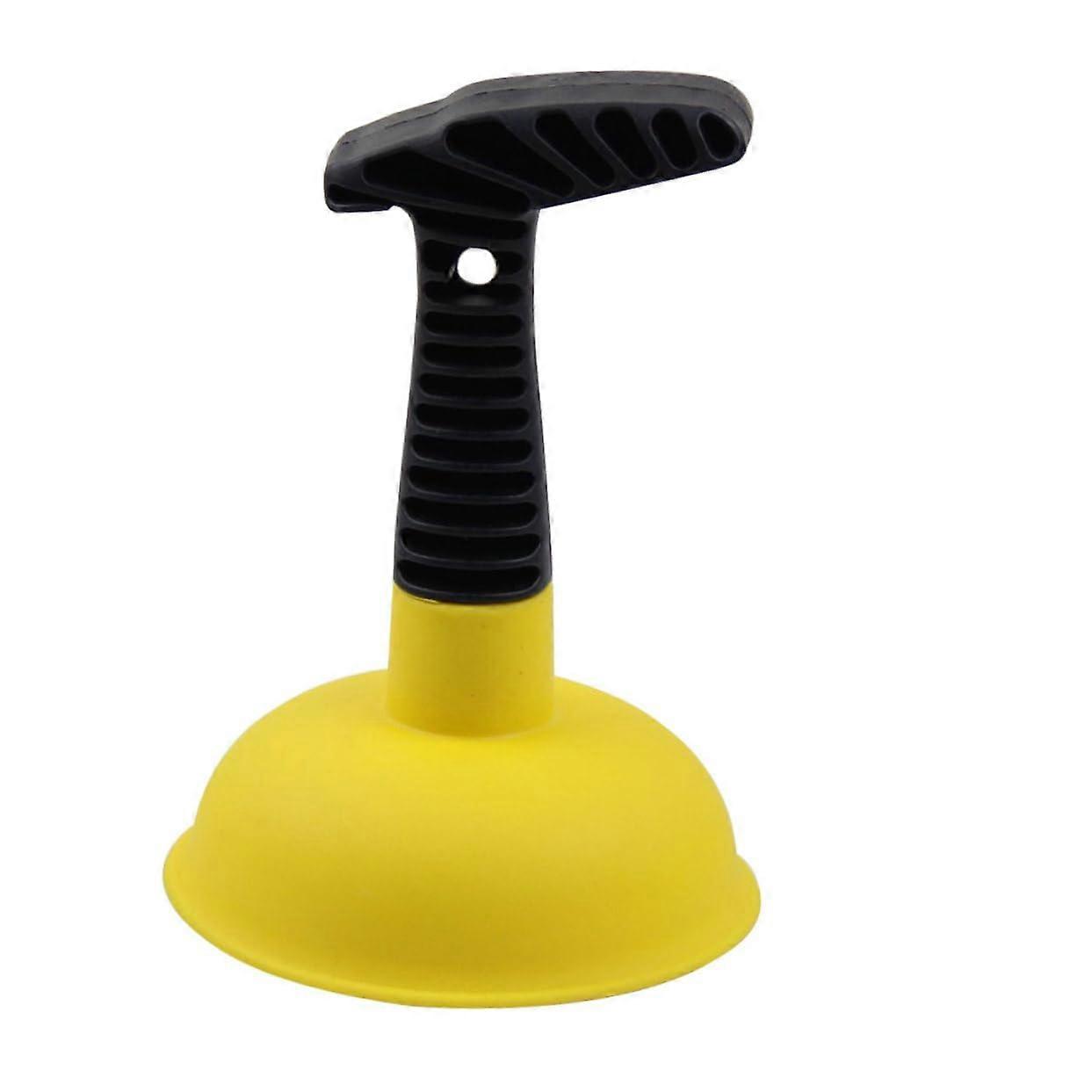 Drain Unblocker Plunger For Kitchen Sink And Sewer, Yellow Dredger Tool, Plunger Style Drain Cleaner