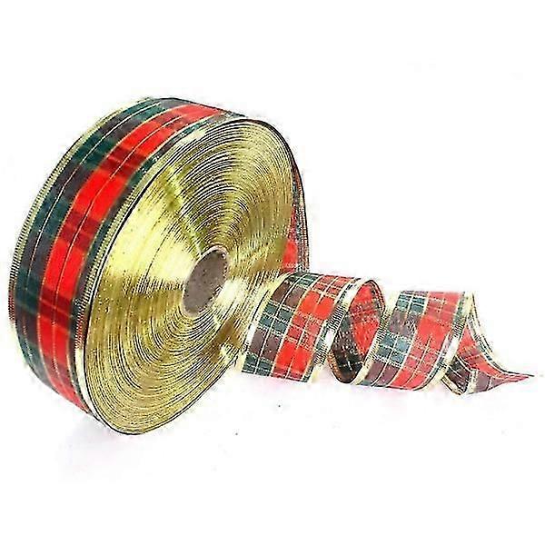 Scotch Plaid Christmas Ribbon for Wreath Making, Gift Wrapping, and Craft Projects
