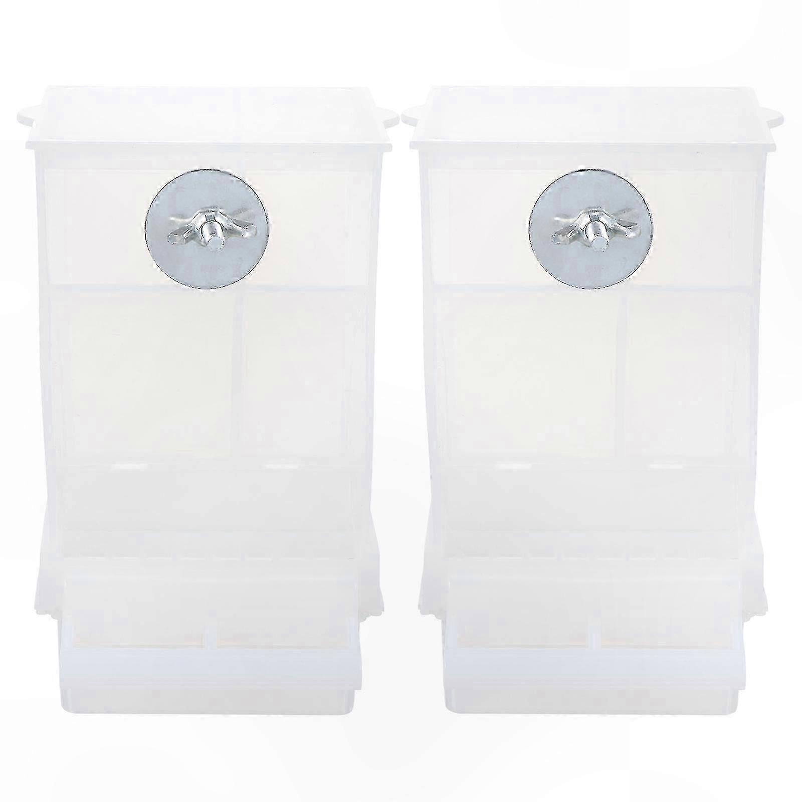 Dual Automatic Bird Feeders for Parrots and Birds with Creative Design