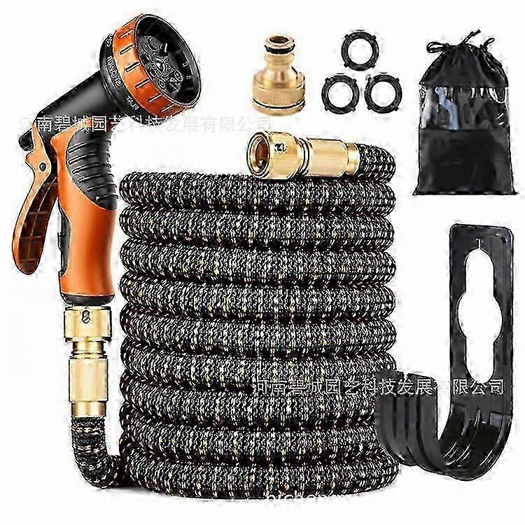 Expandable Garden Hose with Spray Nozzle, 25FT Lightweight Copper Pattern水管