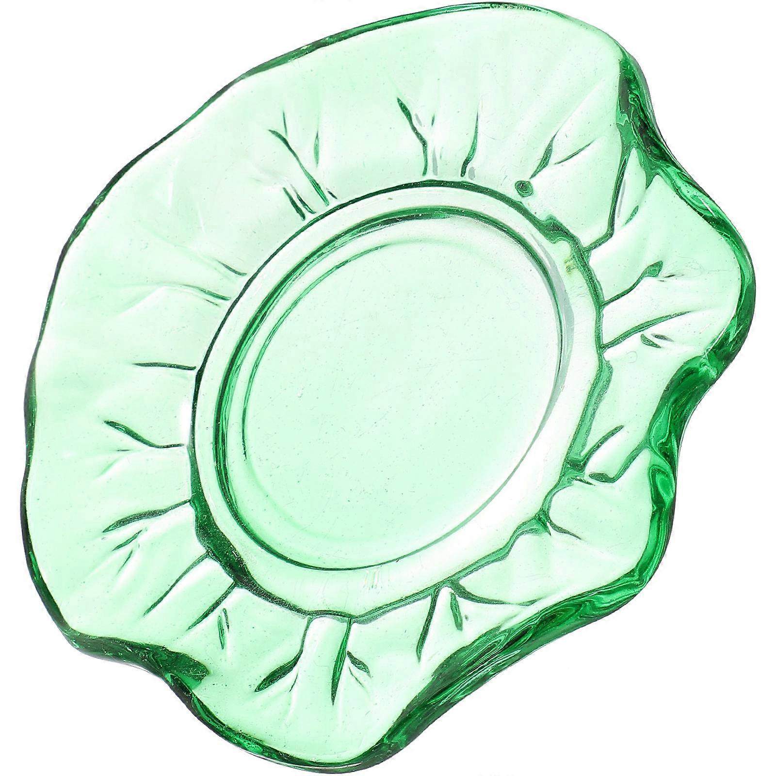 Leaf Candle Tray for Table Decoration 5Pcs Green Holder